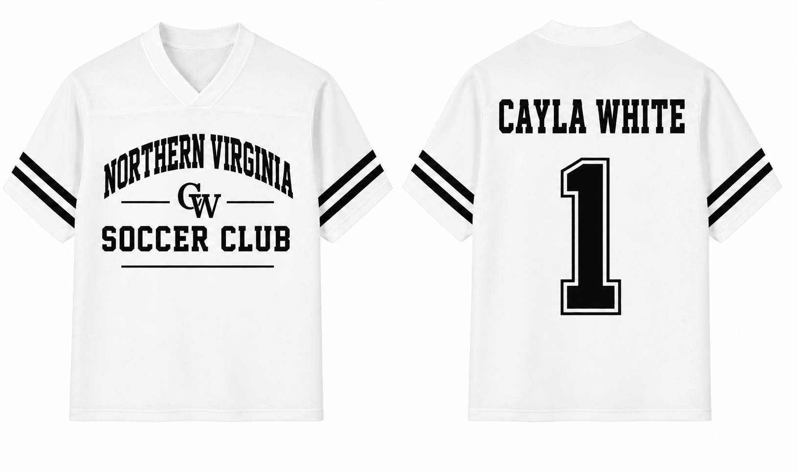 CW Northern Virginia Soccer Club Jersey in White
